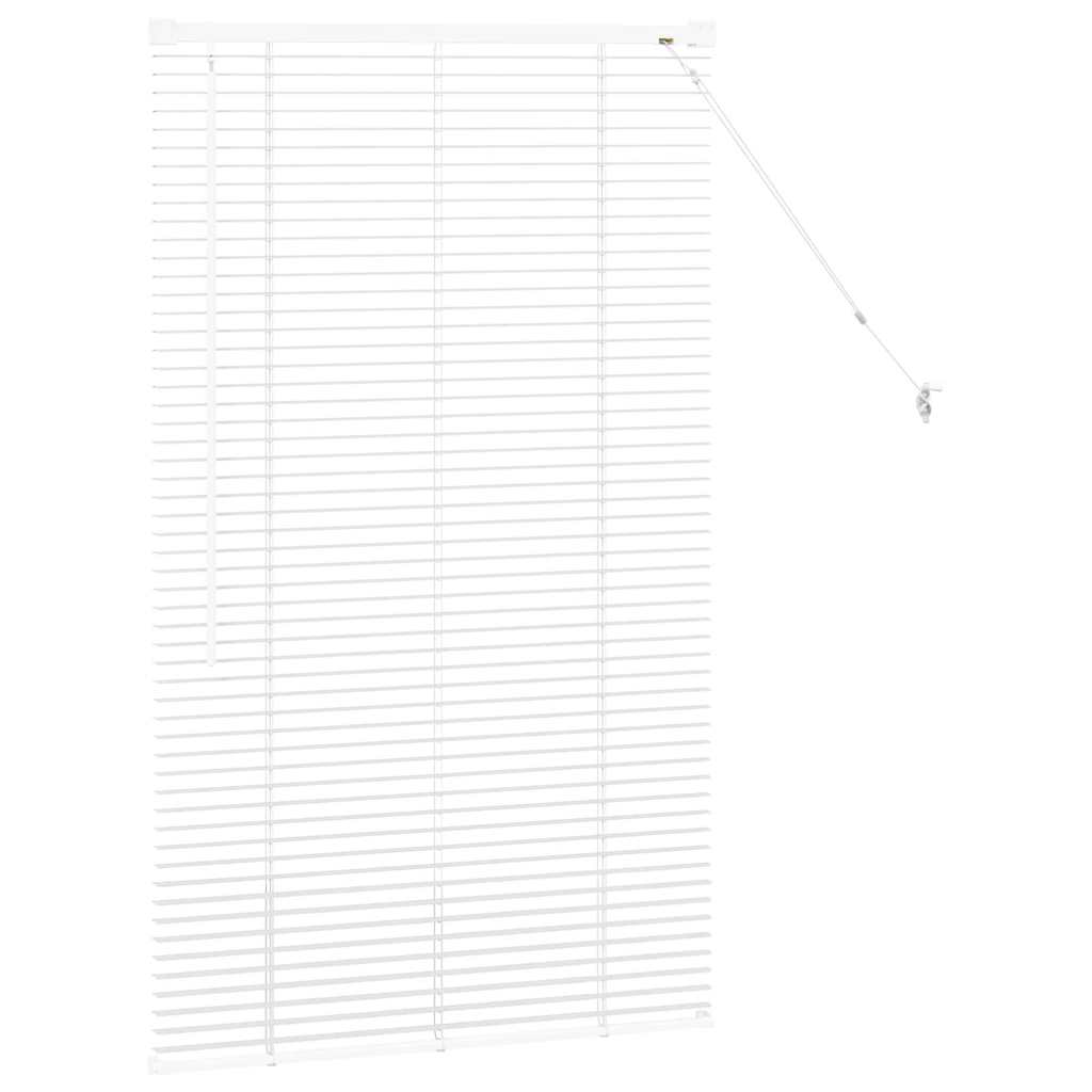 Venecijanski zastore Bijelo 130 x 80 cm Aluminij