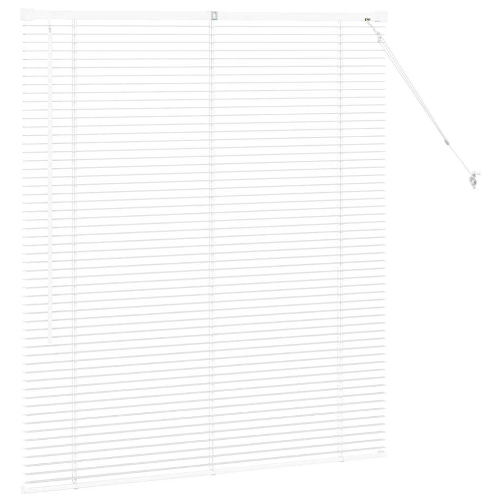 Venecijanski zastore Bijelo 130 x 115 cm Aluminij
