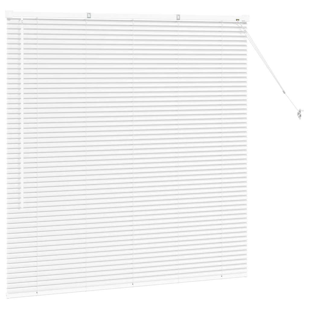 Venecijanski zastore Bijelo 130 x 130 cm Aluminij