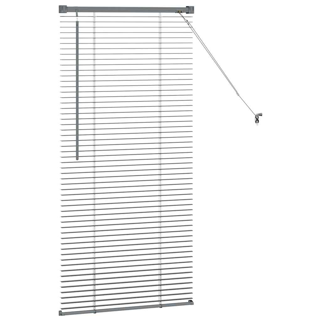 Venecijanski zastore Tamno siva 130 x 60 cm Aluminij