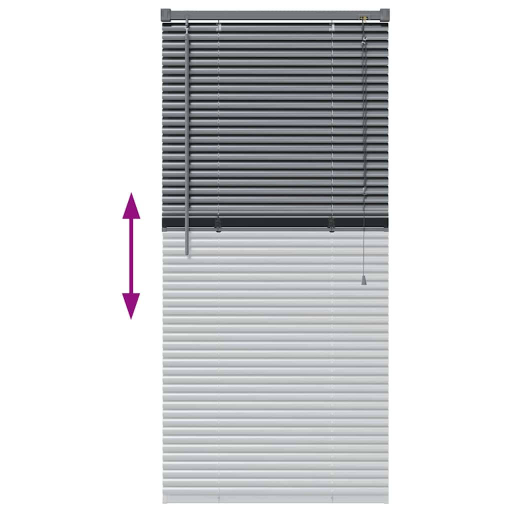 Venecijanski zastore Tamno siva 130 x 65 cm Aluminij