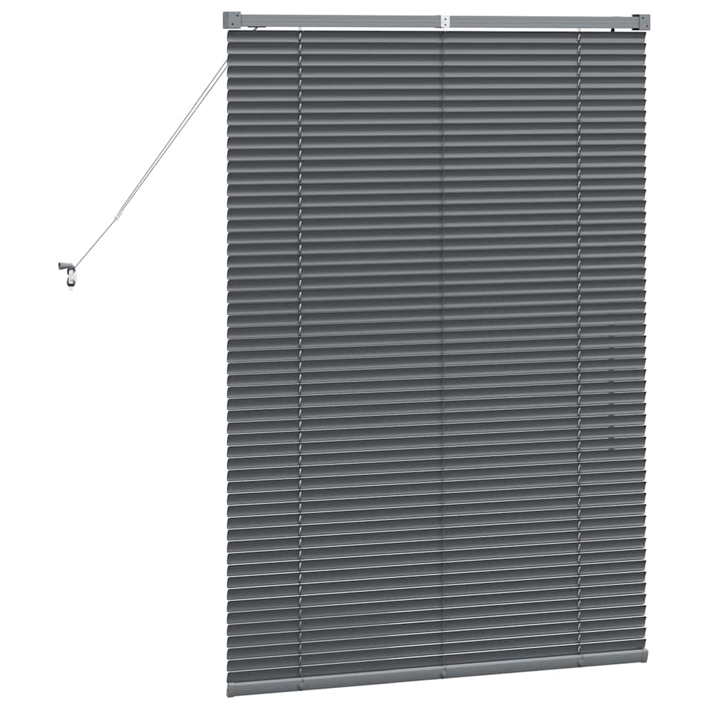Venecijanski zastore Tamno siva 130 x 90 cm Aluminij