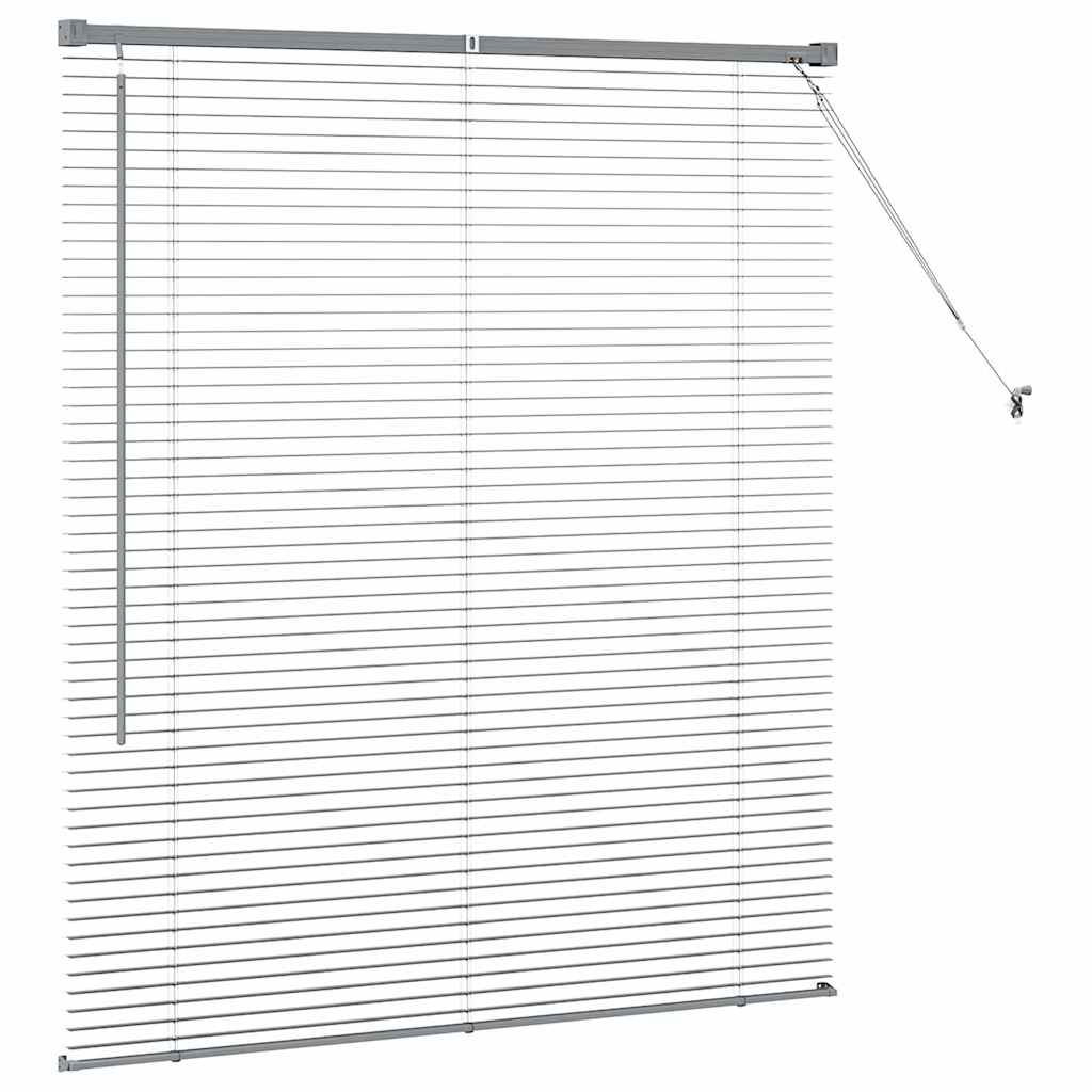 Venecijanski zastore Tamno siva 130 x 110 cm Aluminij
