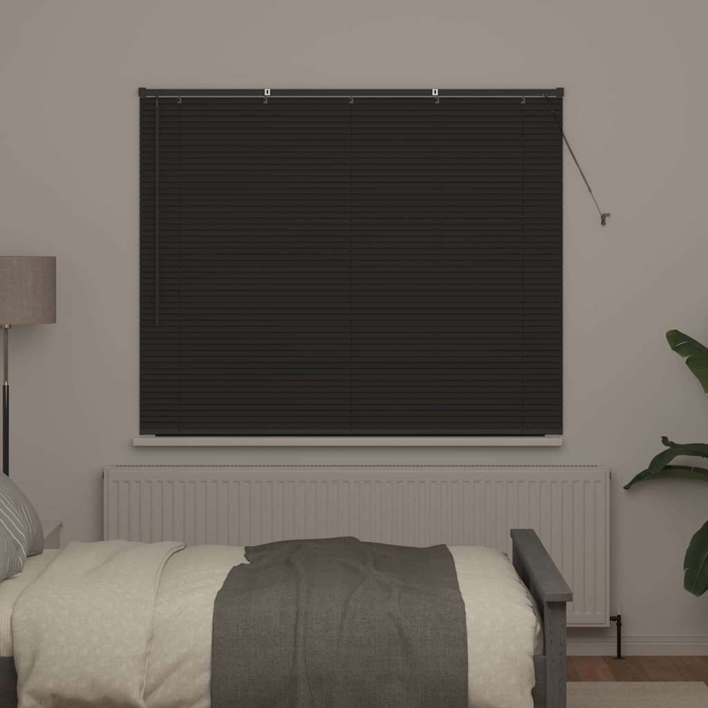 Venecijanski zastore Tamno siva 130 x 155 cm Aluminij