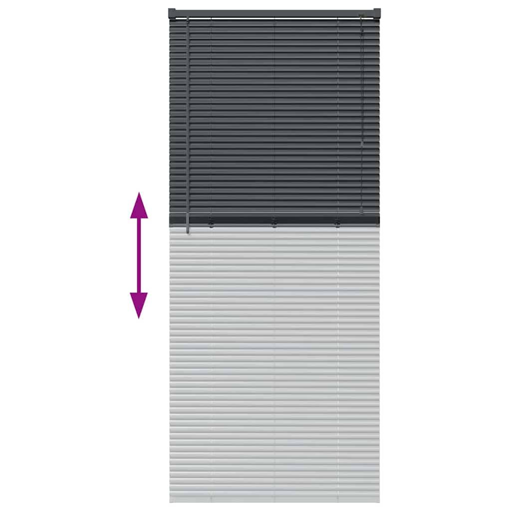 Venecijanski zastore Tamno siva 175 x 70 cm Aluminij