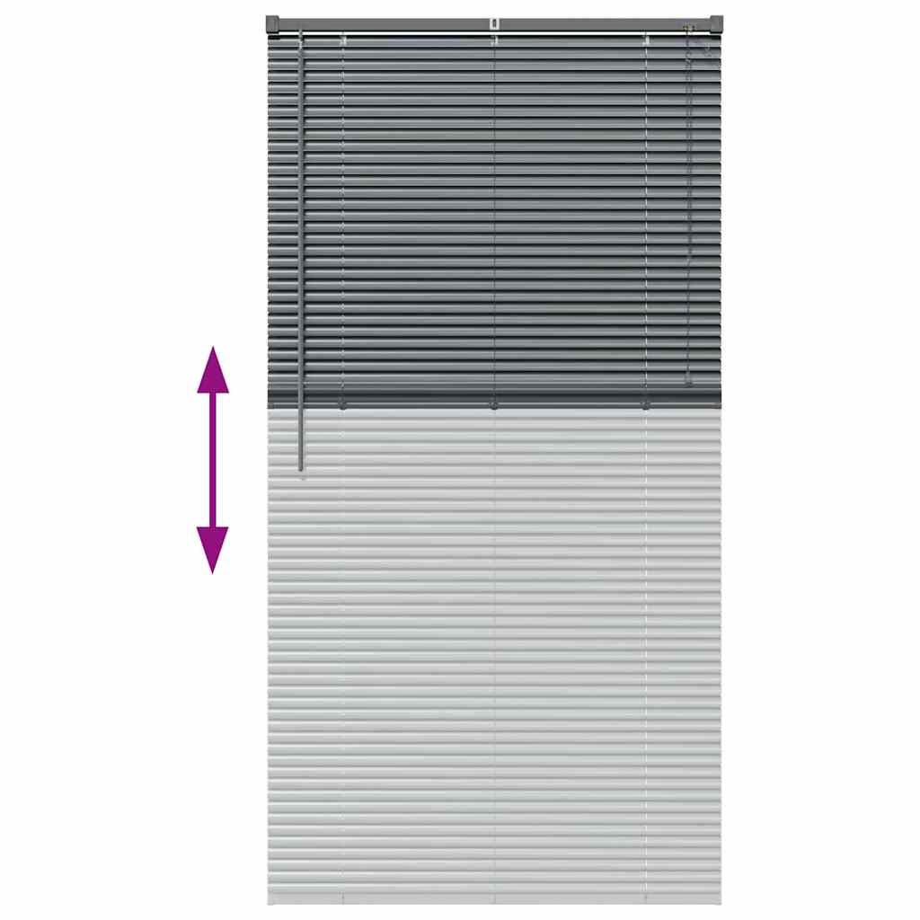 Venecijanski zastore Tamno siva 175 x 90 cm Aluminij