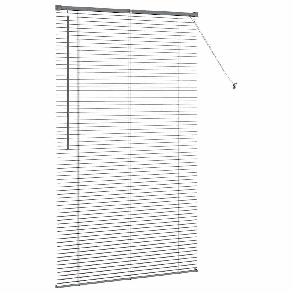 Venecijanski zastore Tamno siva 175 x 100 cm Aluminij