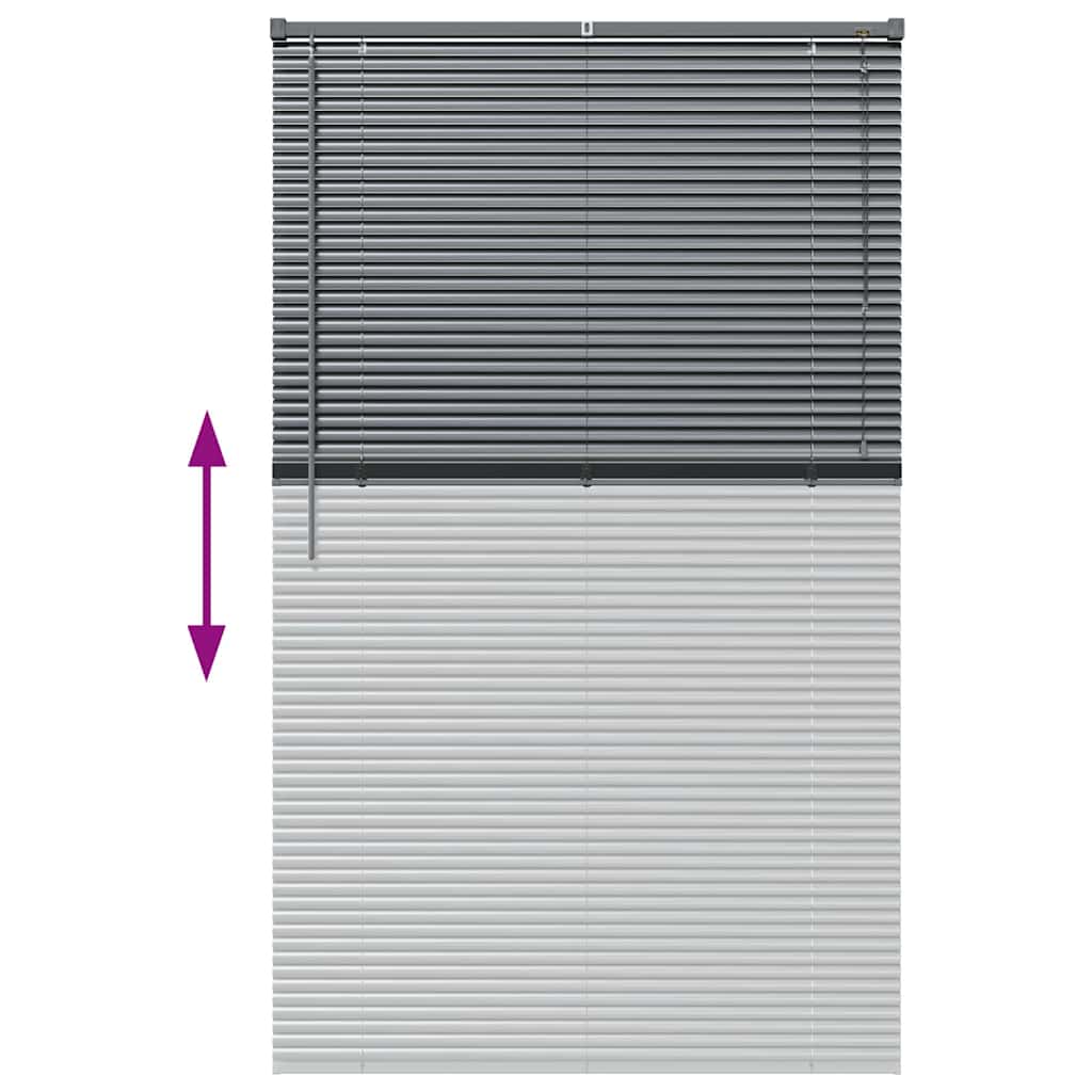 Venecijanski zastore Tamno siva 175 x 100 cm Aluminij