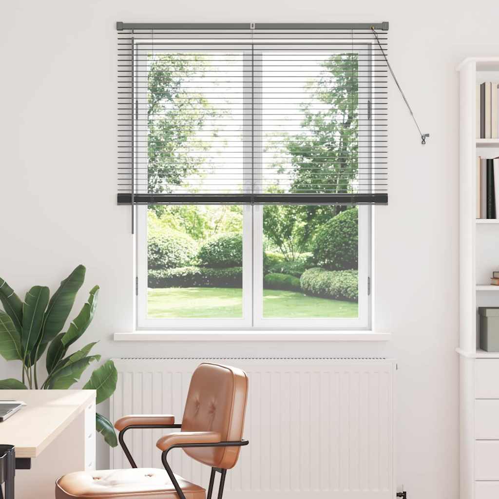 Venecijanski zastore Tamno siva 175 x 110 cm Aluminij