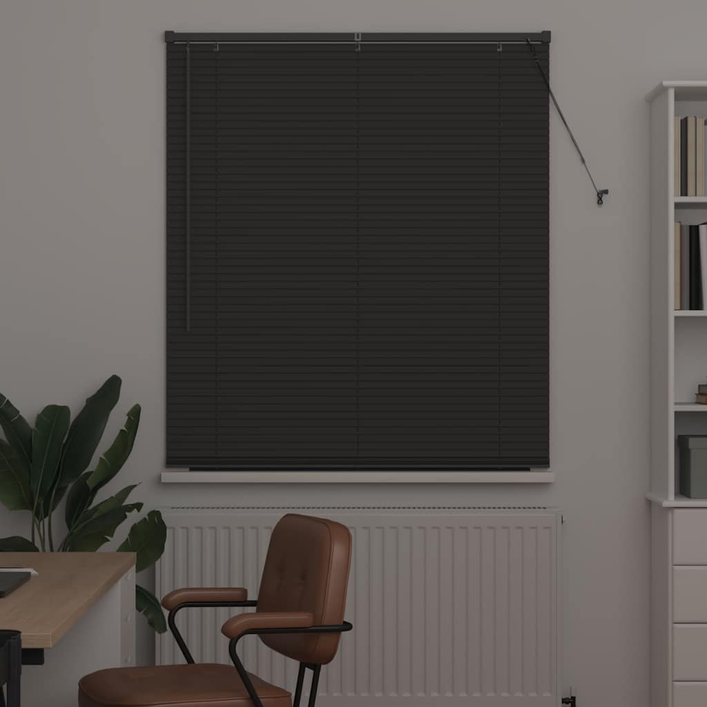 Venecijanski zastore Tamno siva 175 x 110 cm Aluminij