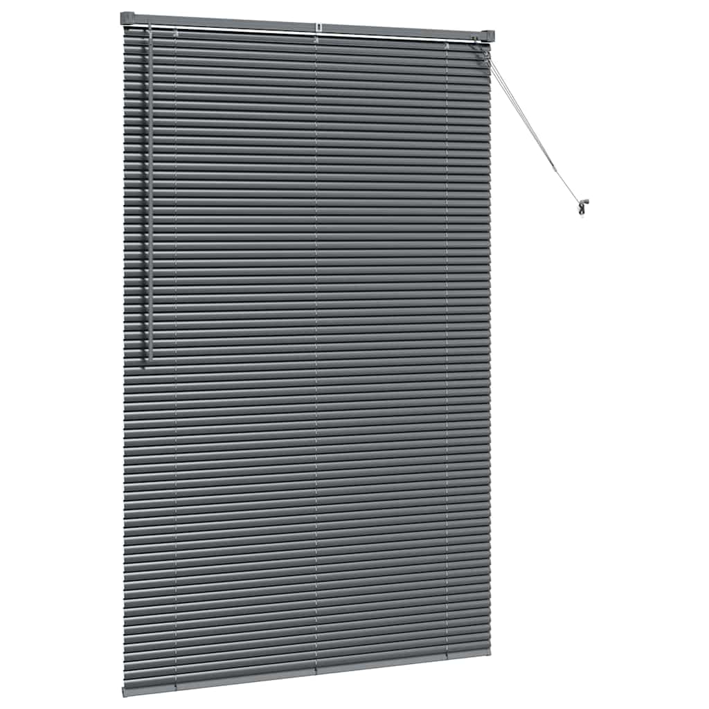 Venecijanski zastore Tamno siva 175 x 120 cm Aluminij
