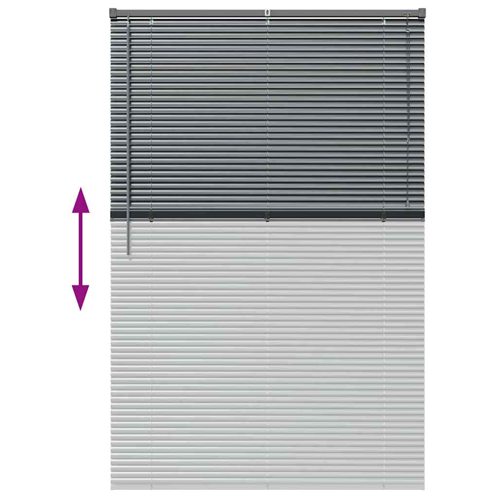 Venecijanski zastore Tamno siva 175 x 120 cm Aluminij