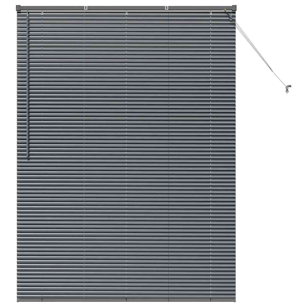 Venecijanski zastore Tamno siva 175 x 125 cm Aluminij