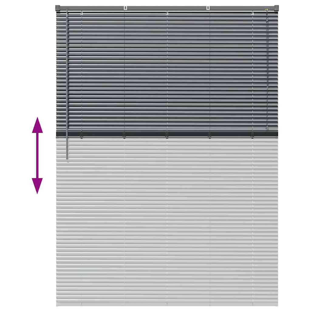 Venecijanski zastore Tamno siva 175 x 125 cm Aluminij