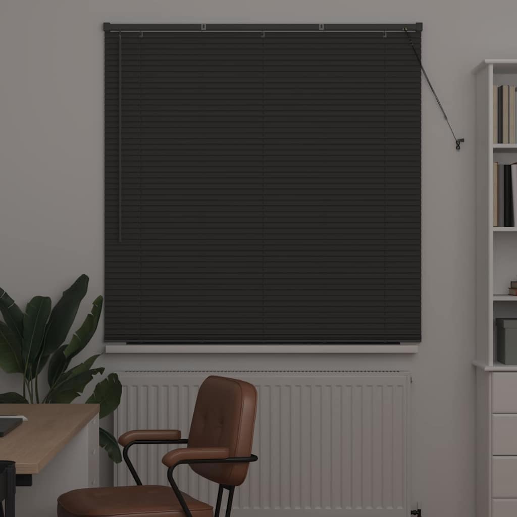 Venecijanski zastore Tamno siva 175 x 130 cm Aluminij