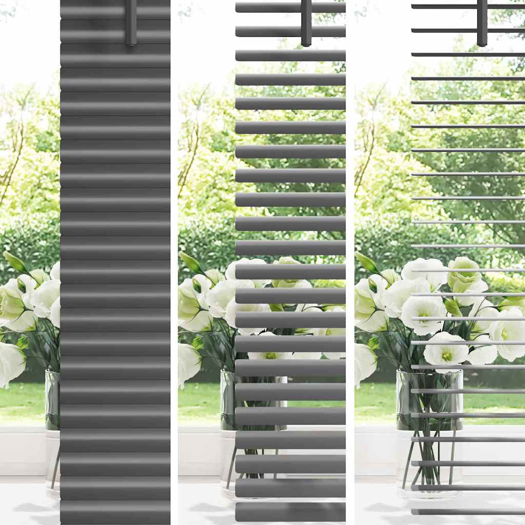 Venecijanski zastore Tamno siva 175 x 135 cm Aluminij