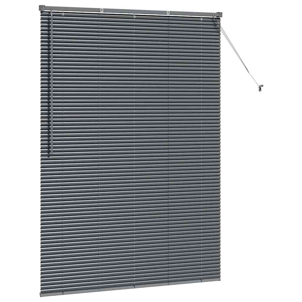 Venecijanski zastore Tamno siva 175 x 135 cm Aluminij