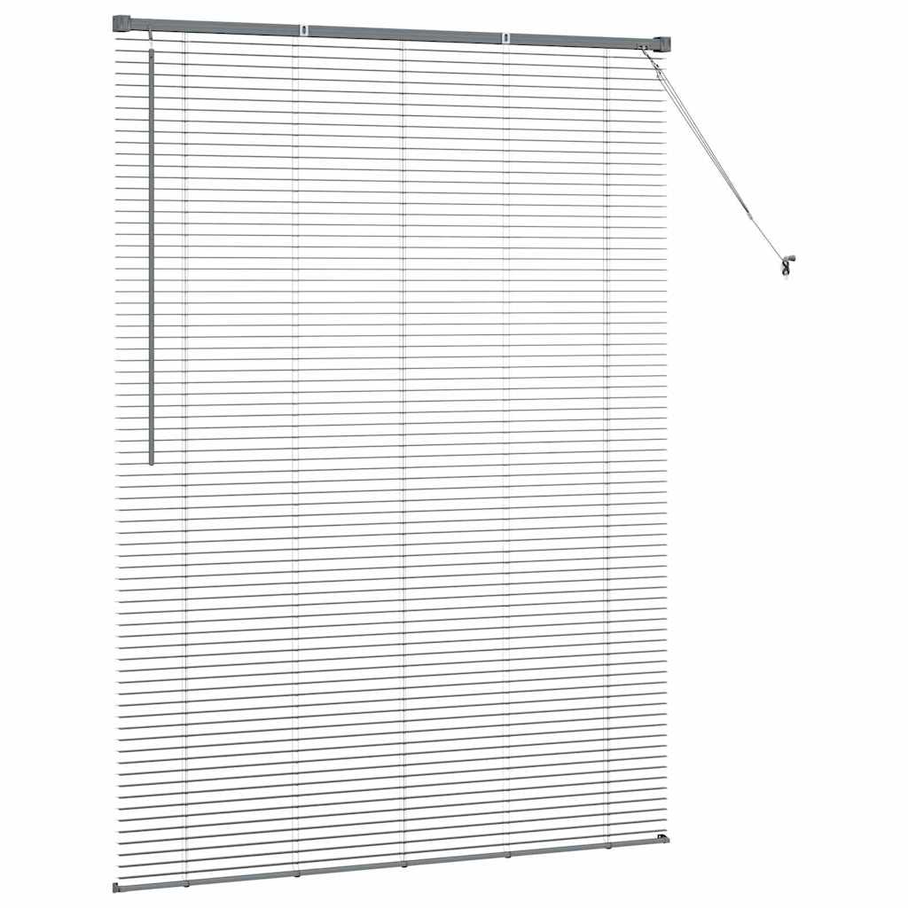Venecijanski zastore Tamno siva 175 x 135 cm Aluminij