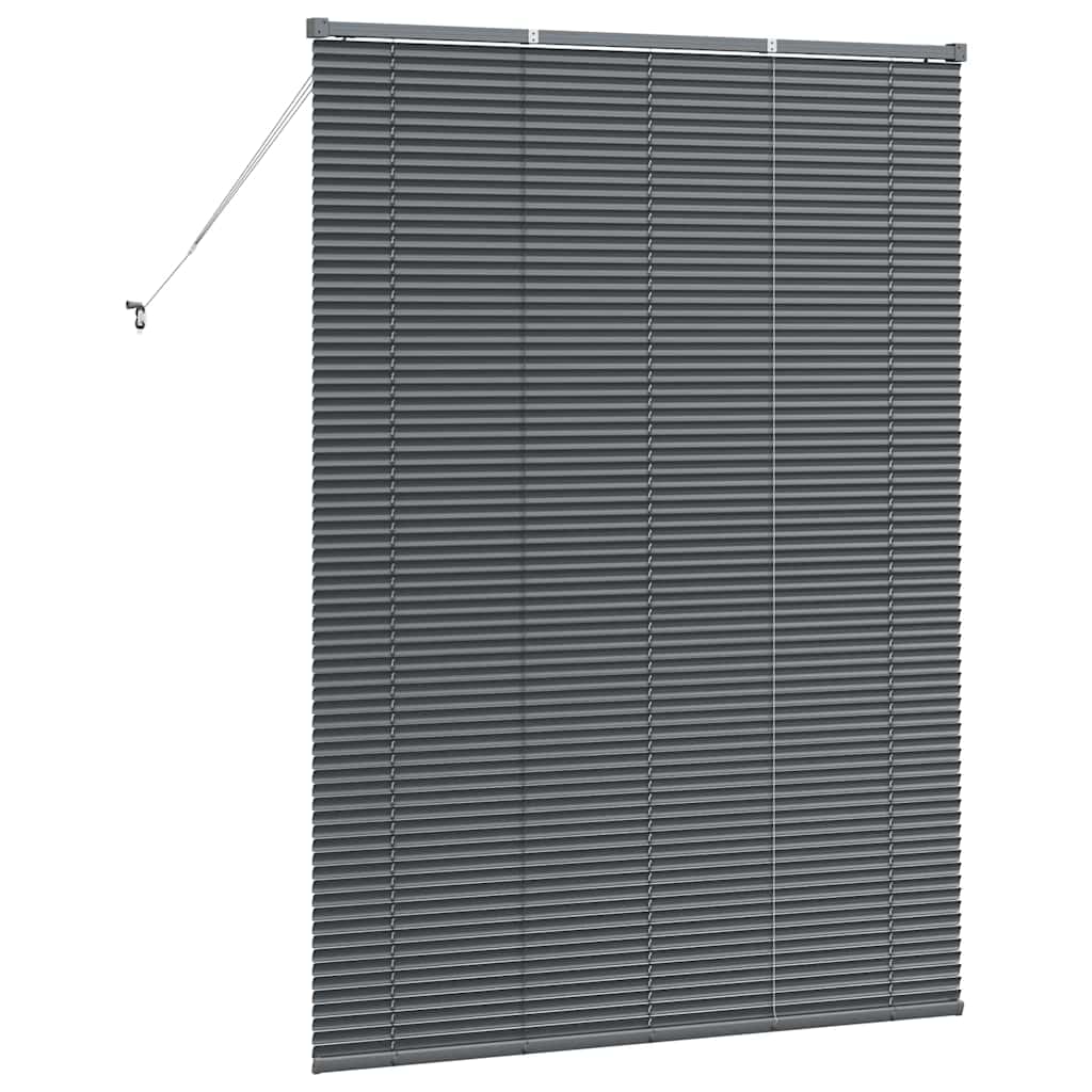 Venecijanski zastore Tamno siva 175 x 135 cm Aluminij