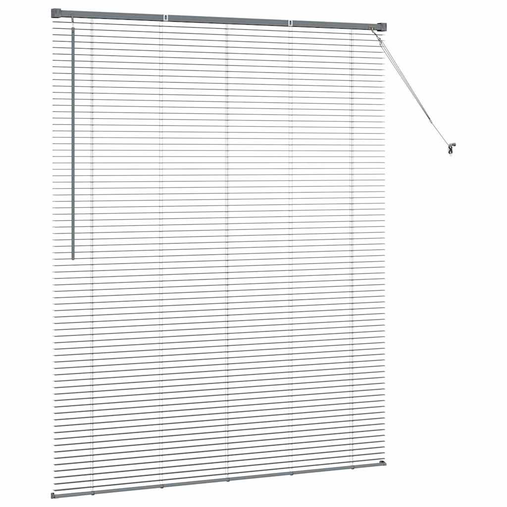 Venecijanski zastore Tamno siva 175 x 140 cm Aluminij