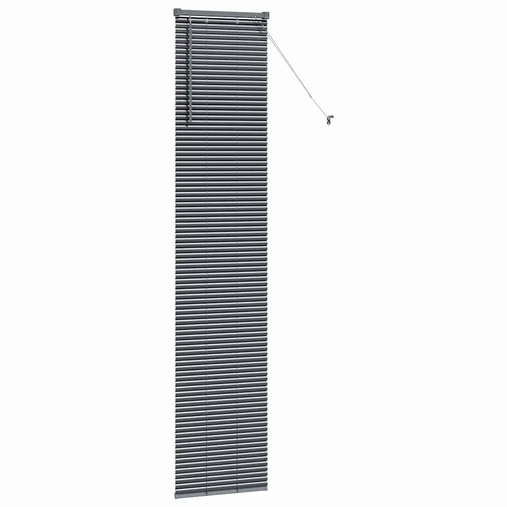 Venecijanski zastore Tamno siva 220 x 45 cm Aluminij