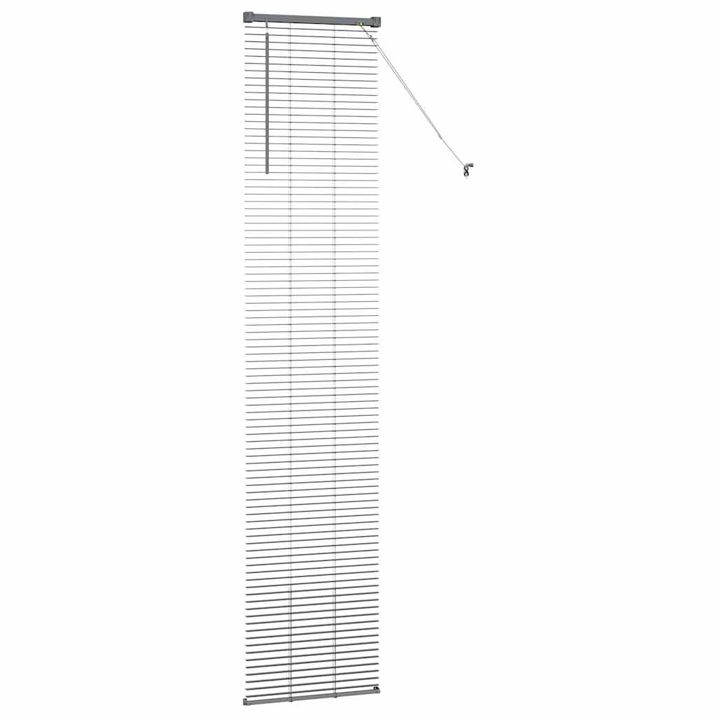 Venecijanski zastore Tamno siva 220 x 50 cm Aluminij