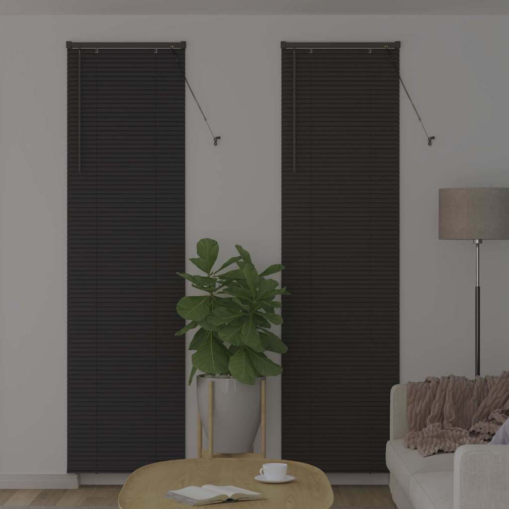 Venecijanski zastore Tamno siva 220 x 55 cm Aluminij