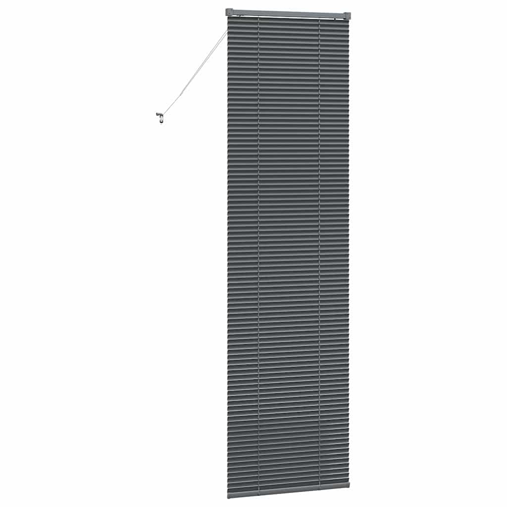 Venecijanski zastore Tamno siva 220 x 60 cm Aluminij