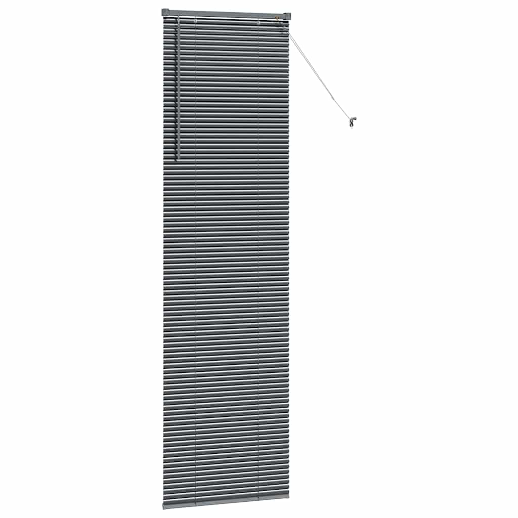 Venecijanski zastore Tamno siva 220 x 65 cm Aluminij