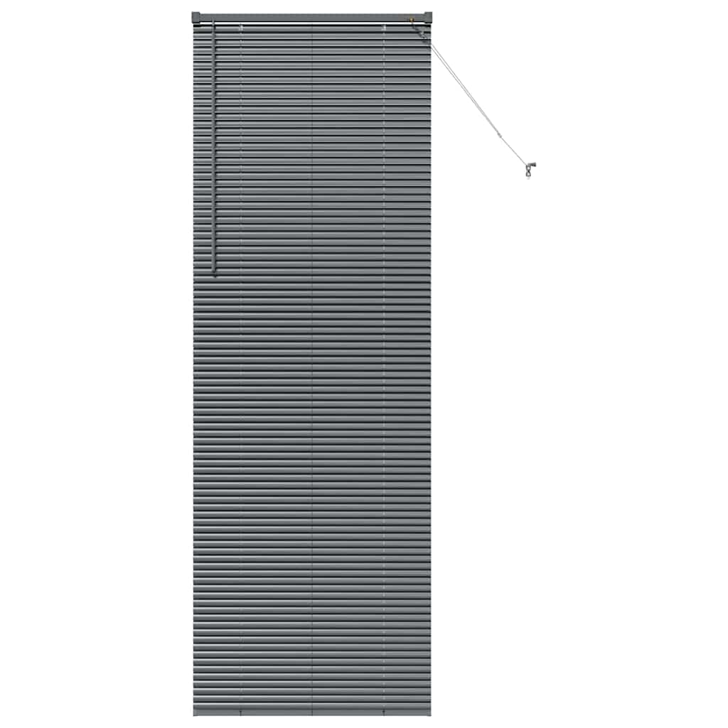 Venecijanski zastore Tamno siva 220 x 70 cm Aluminij