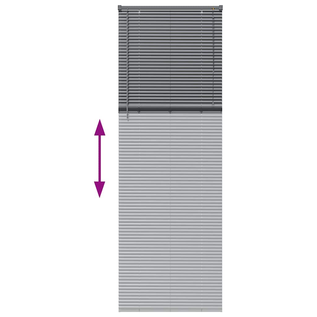 Venecijanski zastore Tamno siva 220 x 70 cm Aluminij