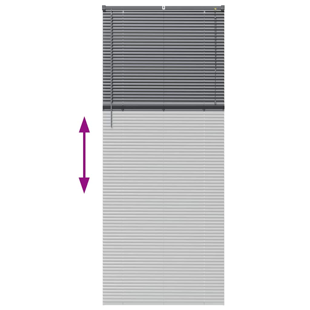 Venecijanski zastore Tamno siva 220 x 90 cm Aluminij