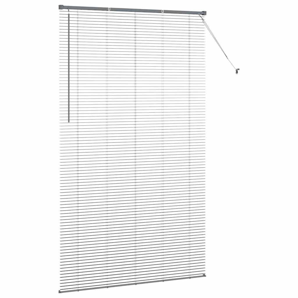 Venecijanski zastore Tamno siva 220 x 125 cm Aluminij