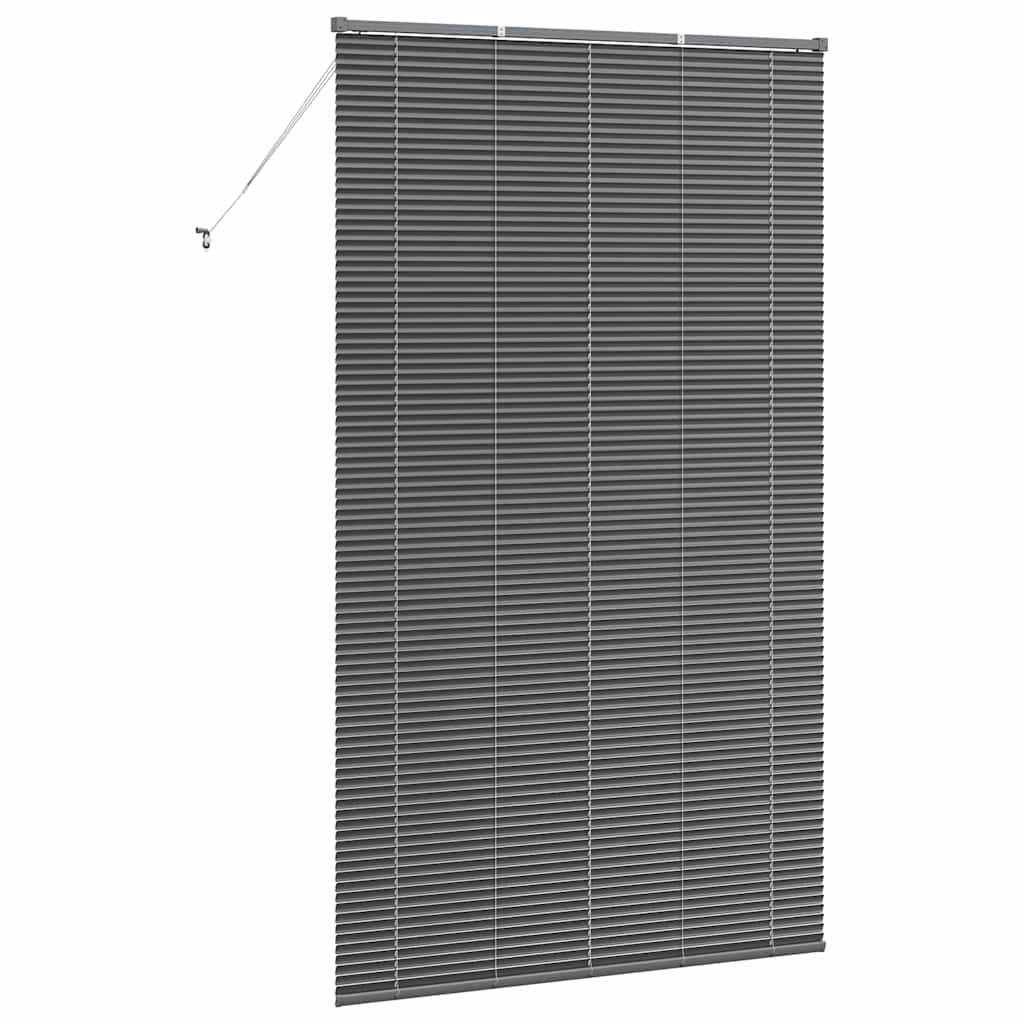Venecijanski zastore Tamno siva 220 x 125 cm Aluminij