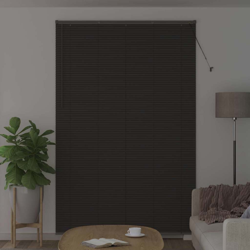 Venecijanski zastore Tamno siva 220 x 145 cm Aluminij