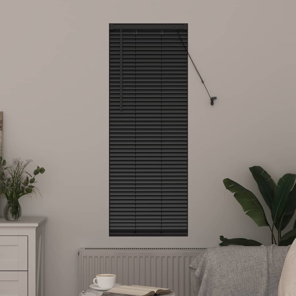 Venecijanski zastore Crna 130 x 50 cm Aluminij
