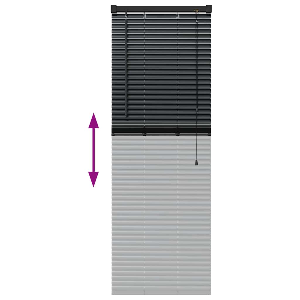 Venecijanski zastore Crna 130 x 50 cm Aluminij