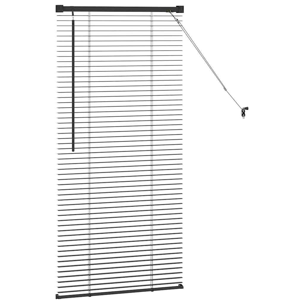 Venecijanski zastore Crna 130 x 60 cm Aluminij