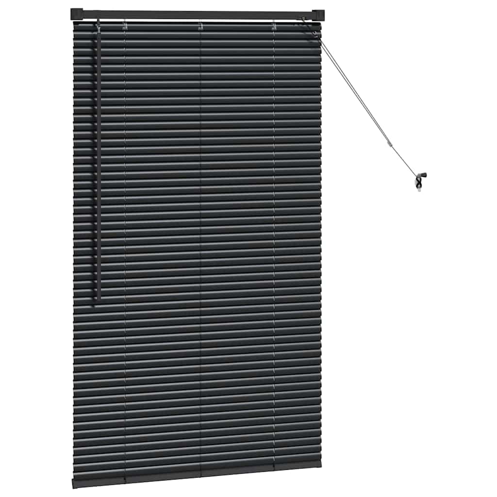 Venecijanski zastore Crna 130 x 75 cm Aluminij