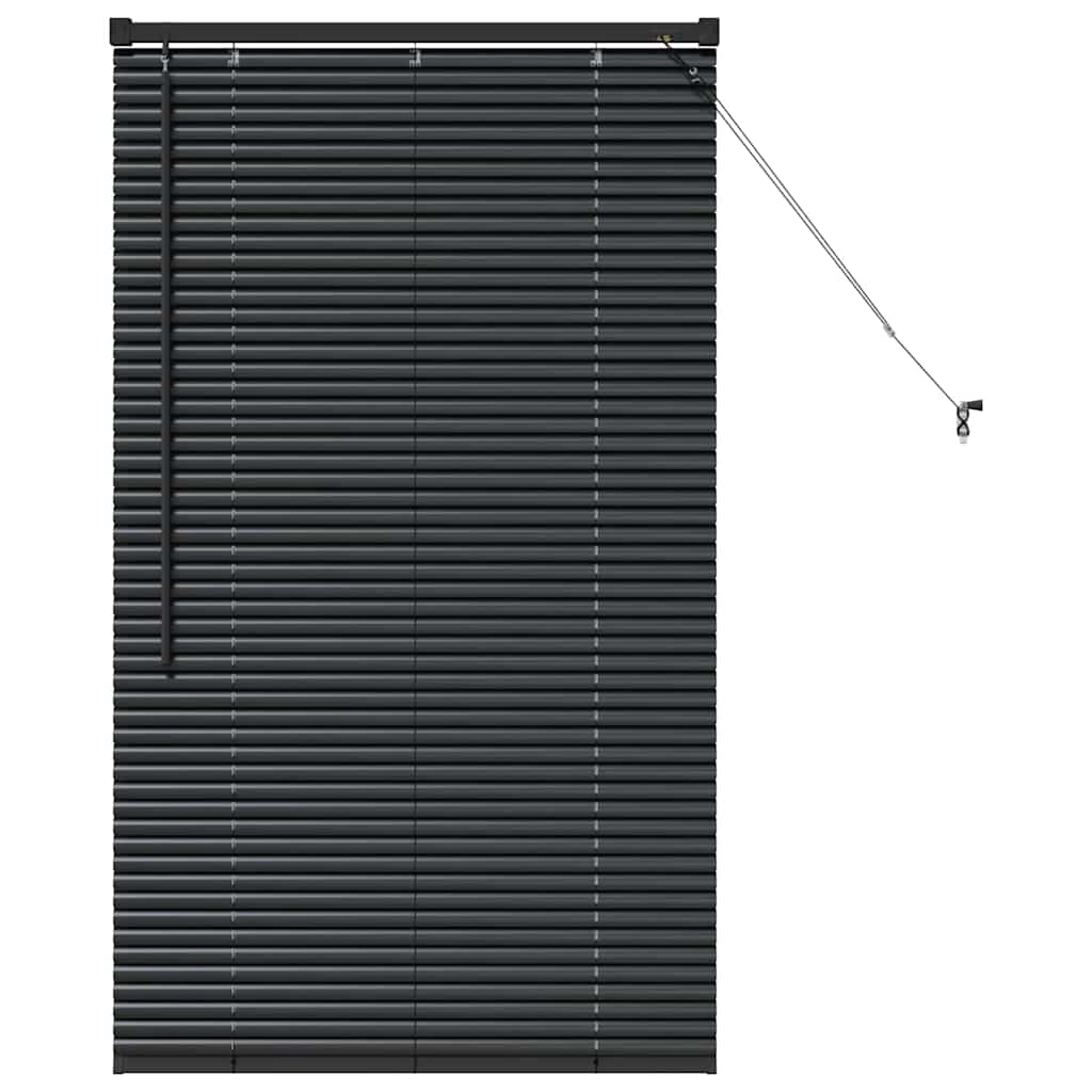 Venecijanski zastore Crna 130 x 75 cm Aluminij