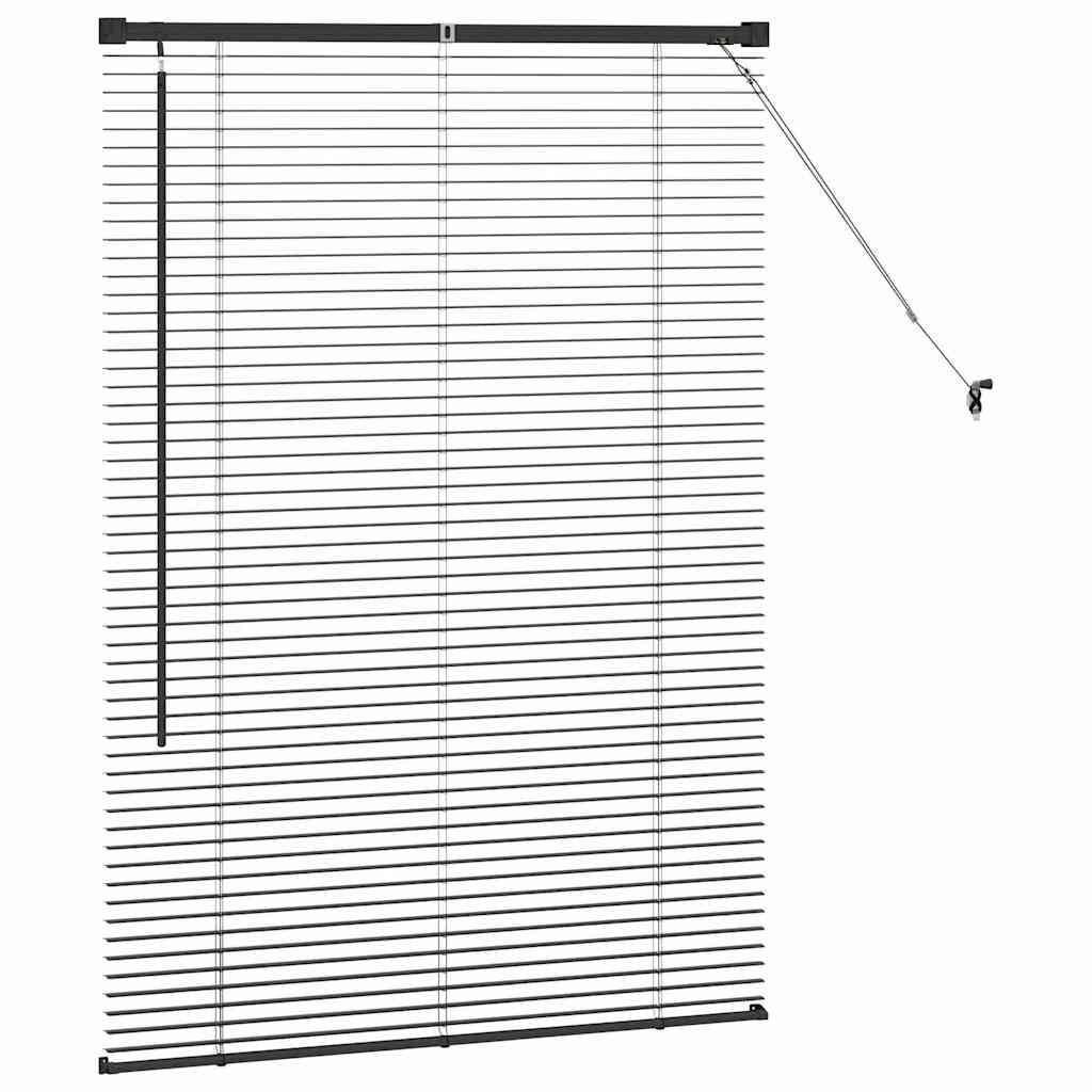 Venecijanski zastore Crna 130 x 95 cm Aluminij