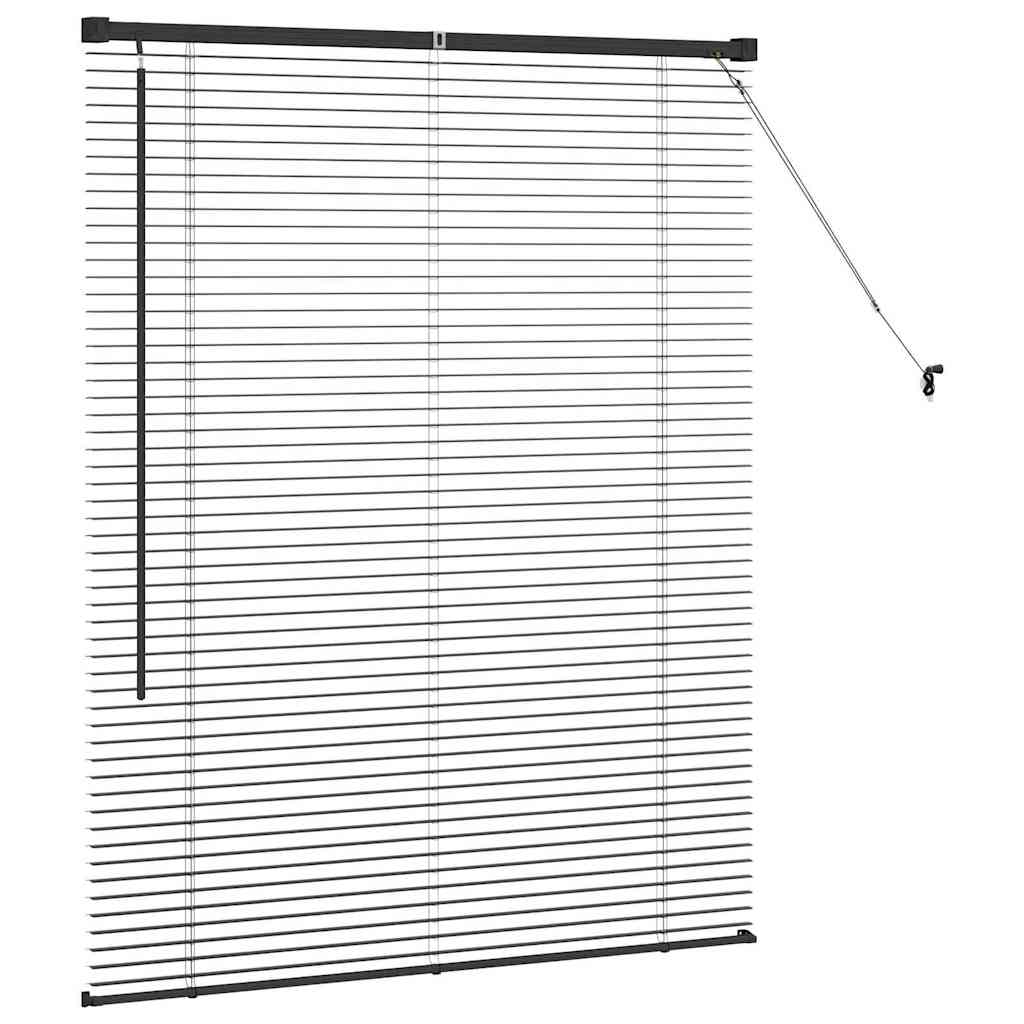 Venecijanski zastore Crna 130 x 100 cm Aluminij