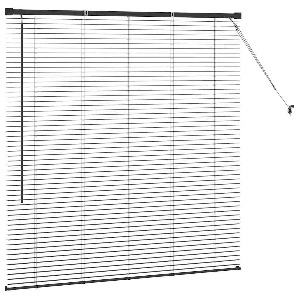 Venecijanski zastore Crna 130 x 135 cm Aluminij