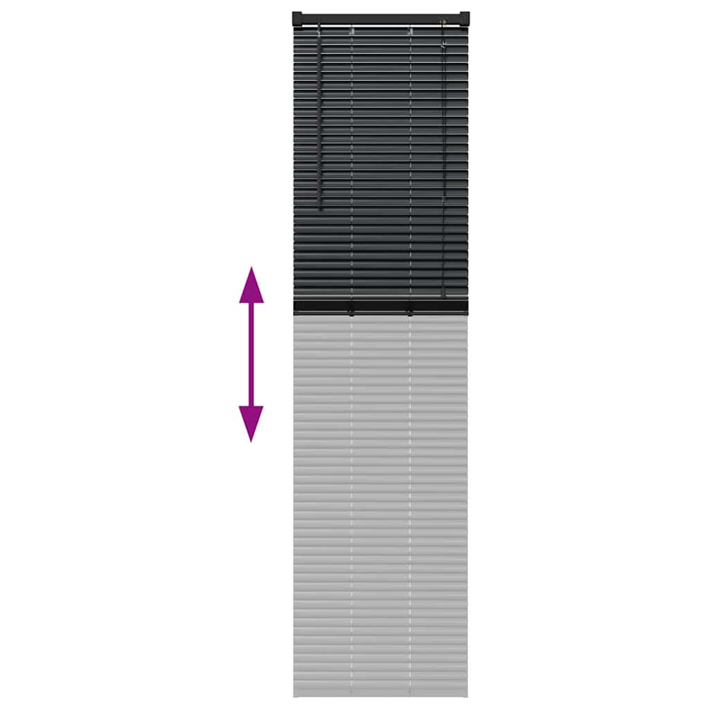 Venecijanski zastore Crna 175 x 50 cm Aluminij