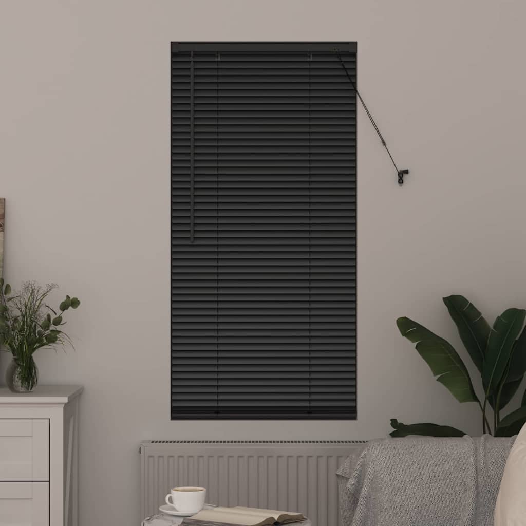 Venecijanski zastore Crna 175 x 55 cm Aluminij