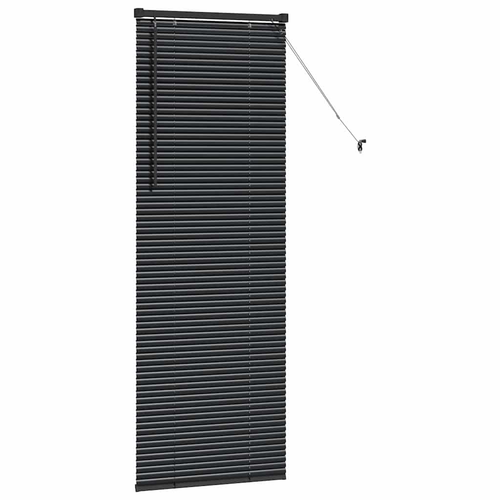 Venecijanski zastore Crna 175 x 55 cm Aluminij