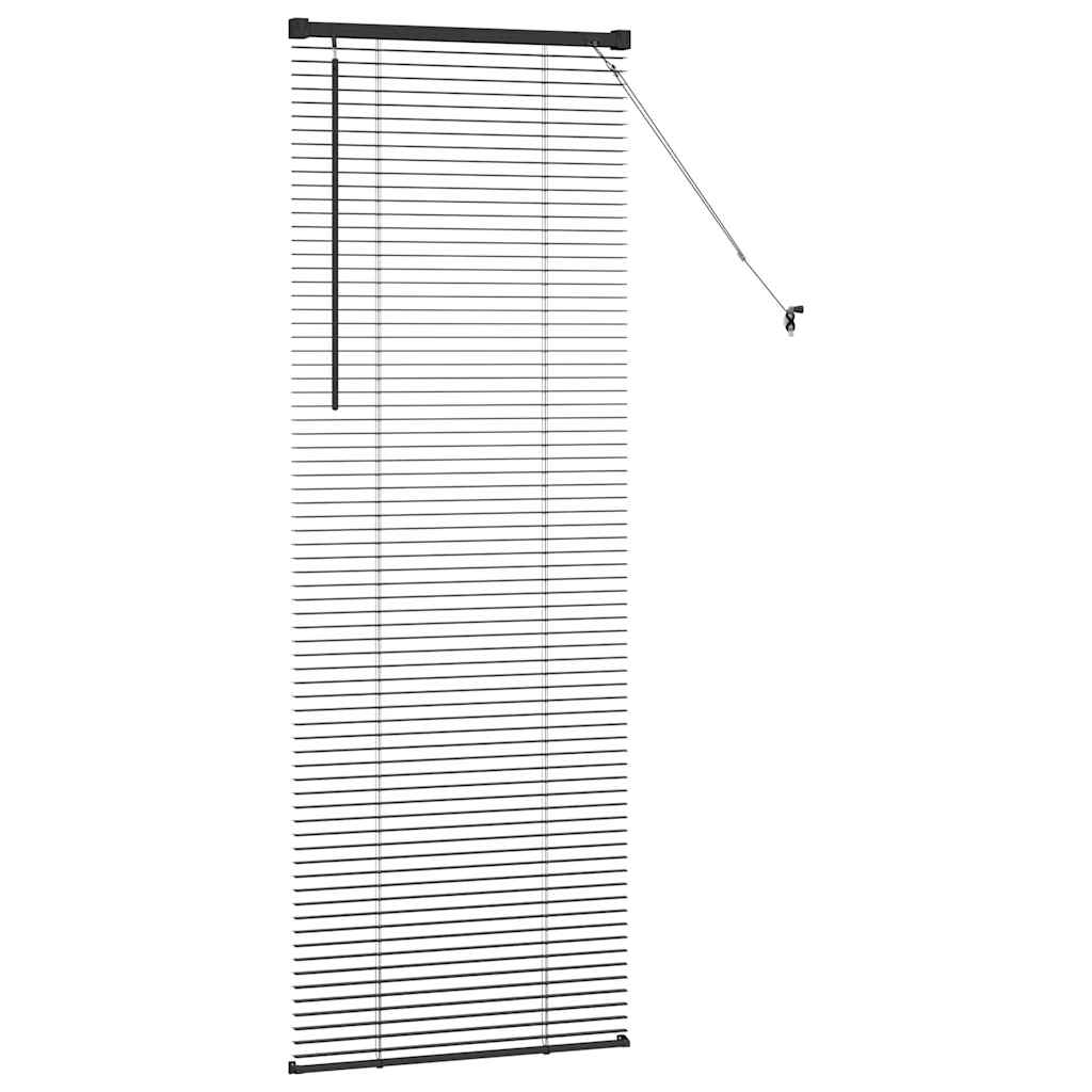 Venecijanski zastore Crna 175 x 55 cm Aluminij