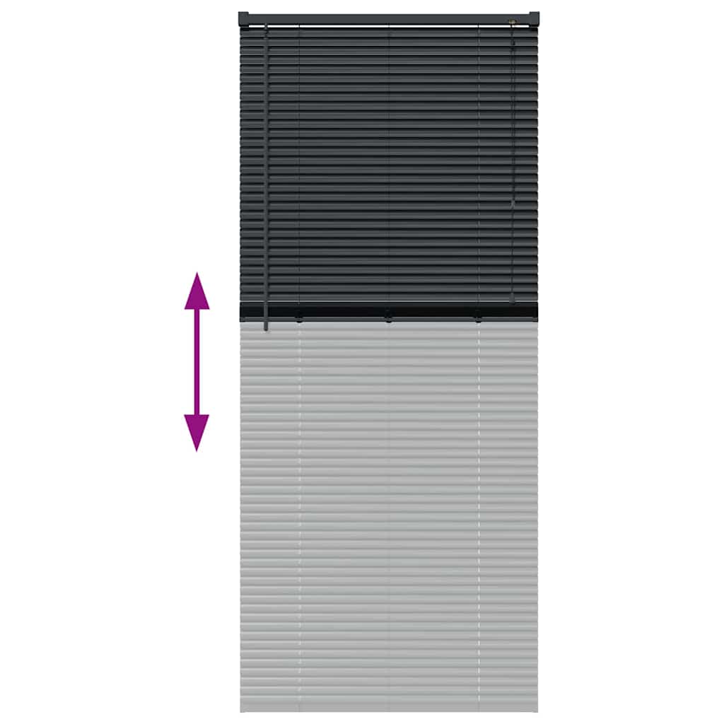 Venecijanski zastore Crna 175 x 70 cm Aluminij
