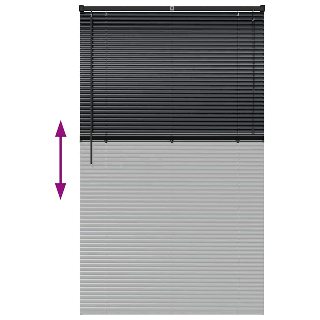 Venecijanski zastore Crna 175 x 100 cm Aluminij
