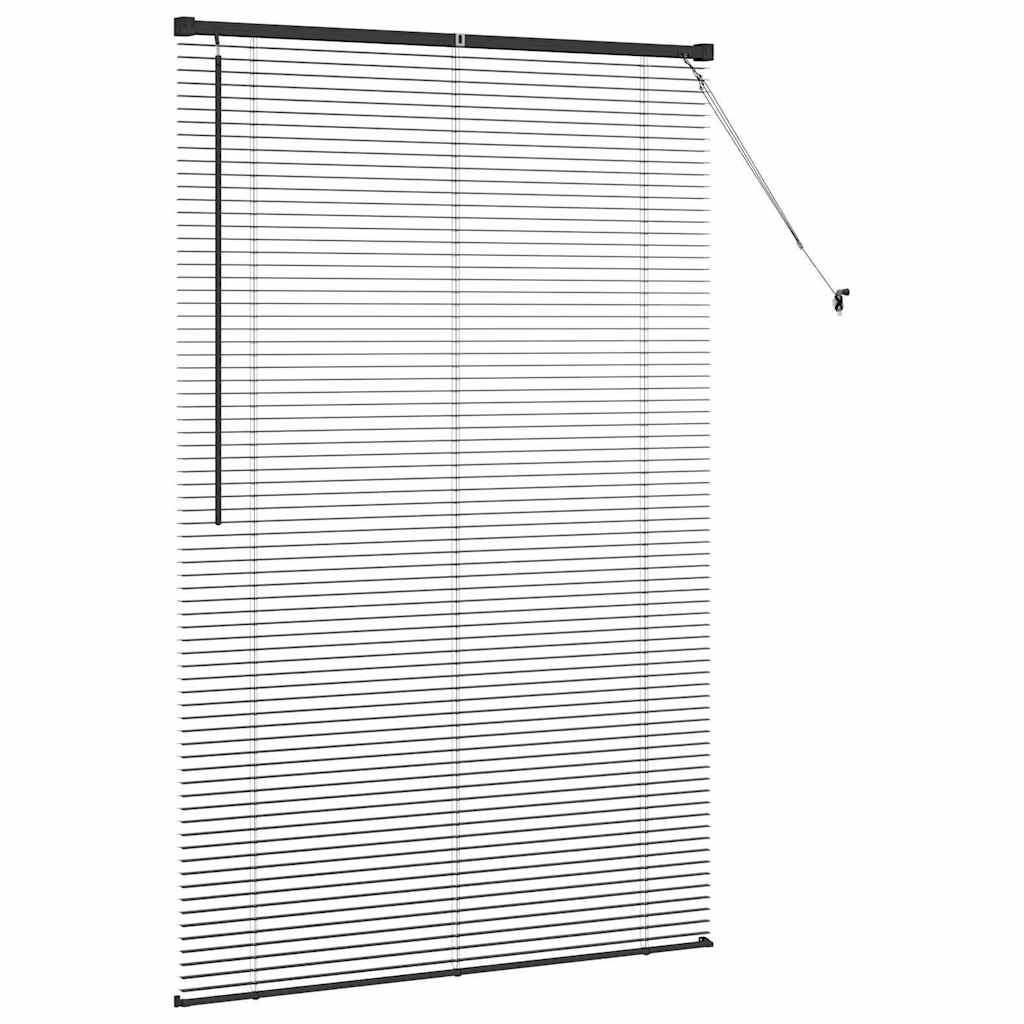 Venecijanski zastore Crna 175 x 115 cm Aluminij